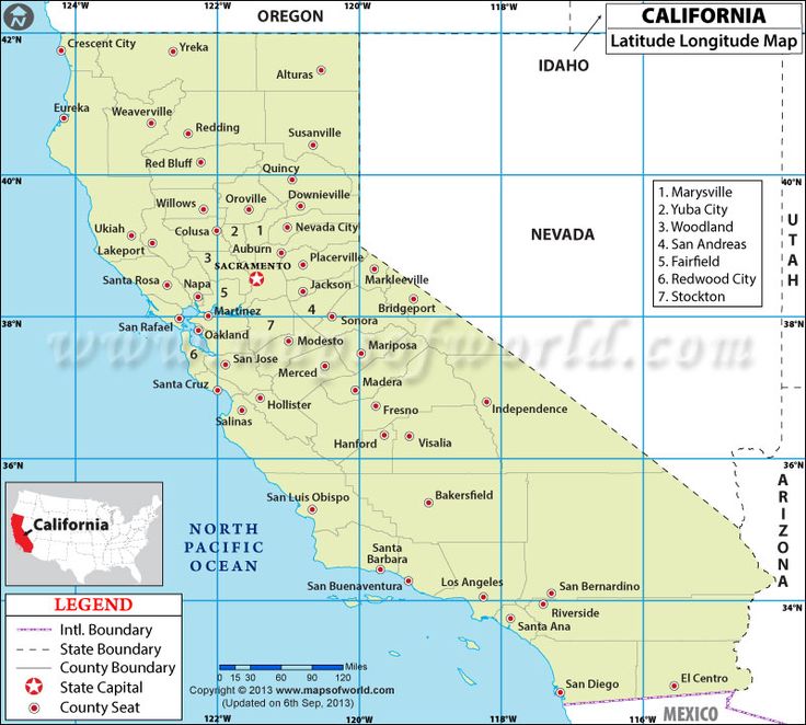 Map of California